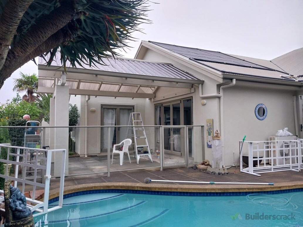 New Pergola with polycarbonate roof