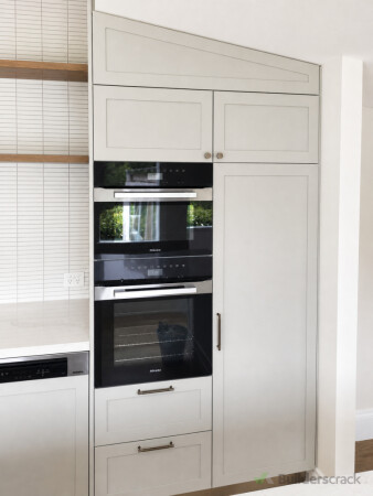 Island cabinetry detail with consistent gaps and clean finishing