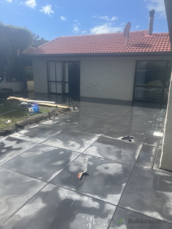 A 10% black oxide patio