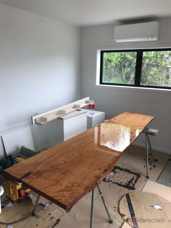 Office desktop, solid timber