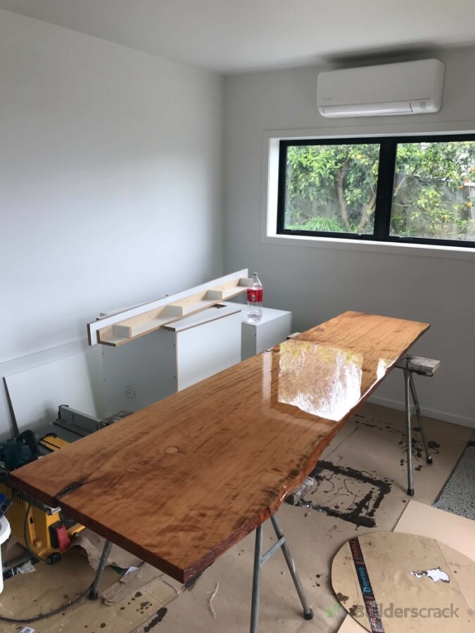 Office desktop, solid timber