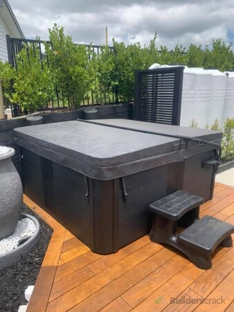 Small spa deck