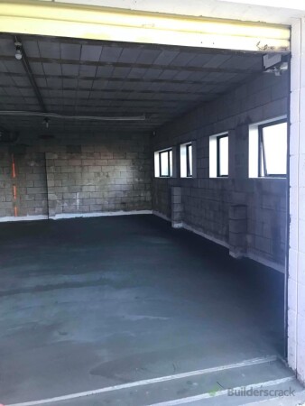 Concrete poured ready for frames