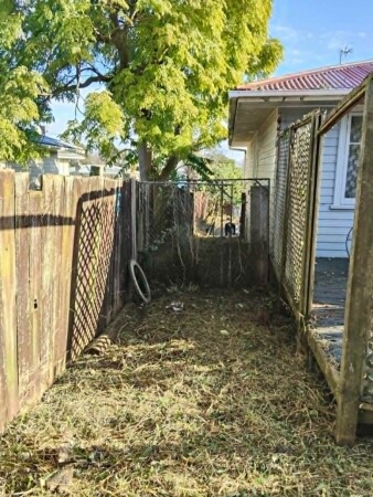 After - Side of house