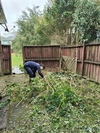 After - Back gate entrance