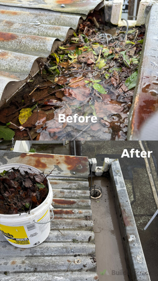 Clearing gutters