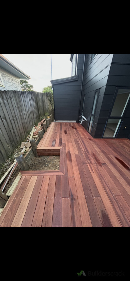 Finished kwila deck