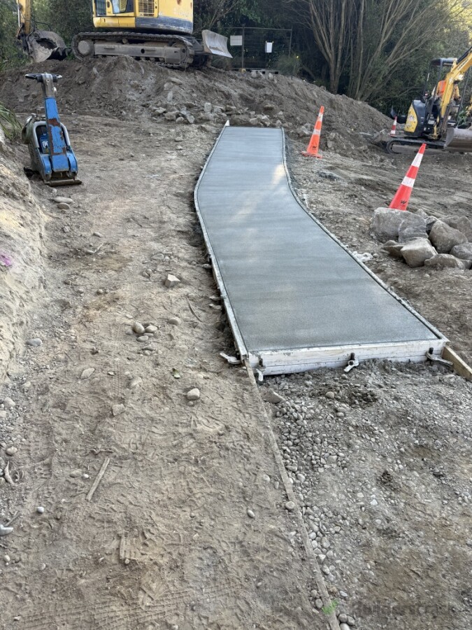 30mpa 150mm thick path for  Selwyn council
