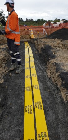 Back fill New Gas line