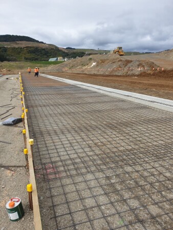 Preparation for New Concrete Road