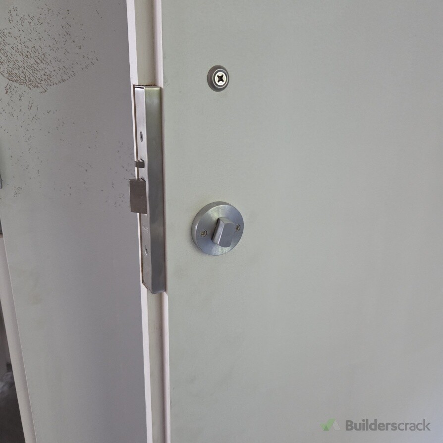 Wardrobe door and hardware