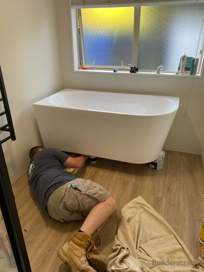 Installing bath