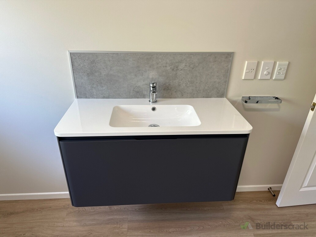 New Vanity Install  with splashback