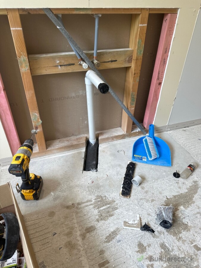 Move Plumbing into Wall