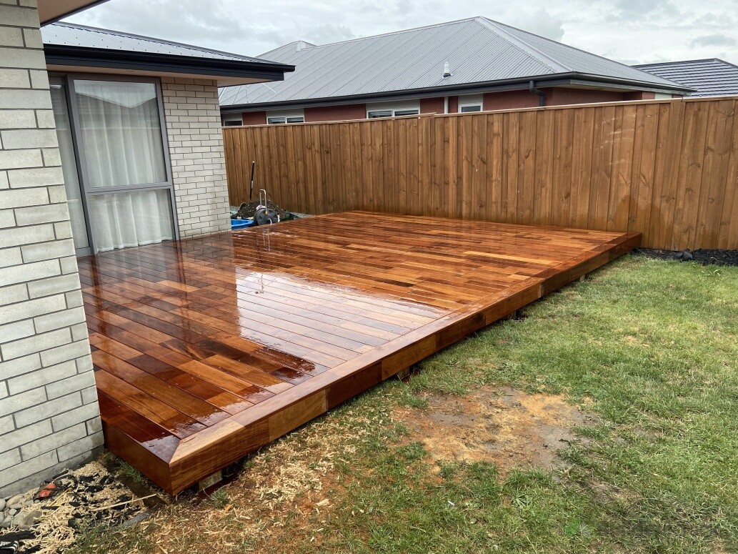 New  kwila Deck in Rolleston.