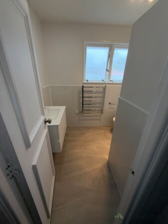 The finished bathroom
