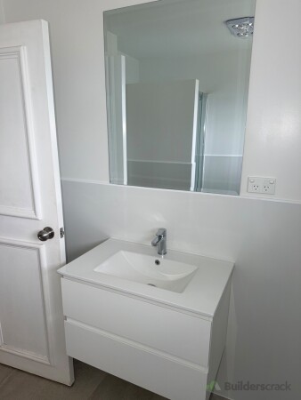 New vanity and mirror