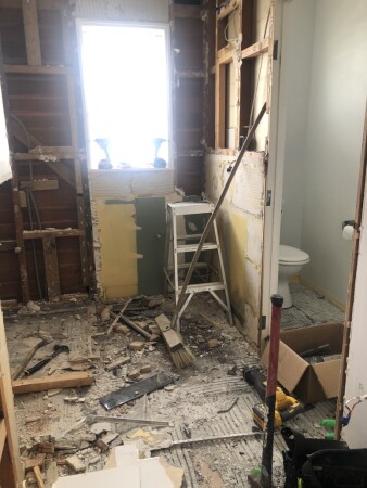 Bathroom demolition