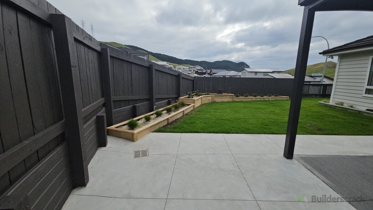 New Pergola, raised garden bad and hydroseeding grass
