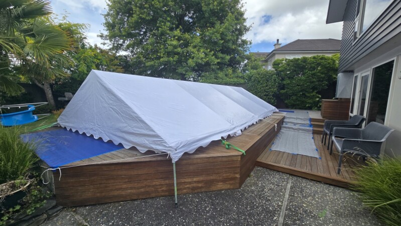 Set Up Pool Cover