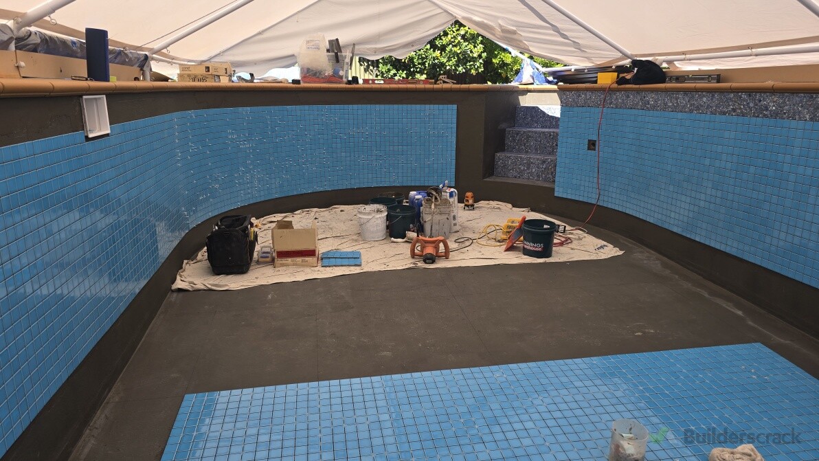 Laying Pool Mosaics
