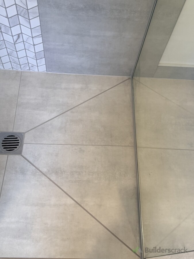Shower base regrouted