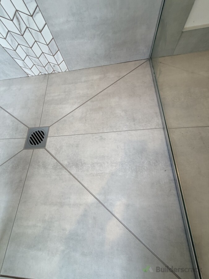 Regrout shower base