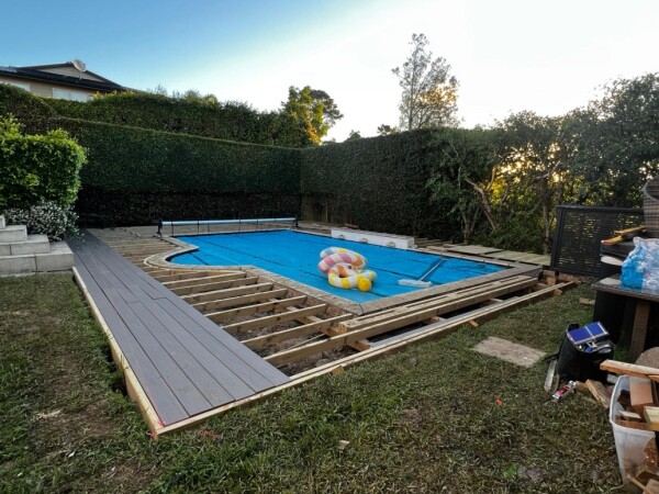 Framing finished and new decking starts