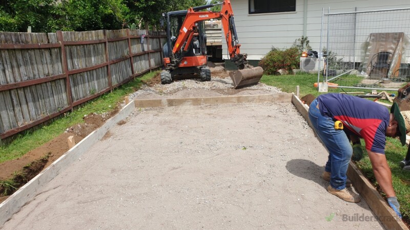 Sigle Garage Foundation Before