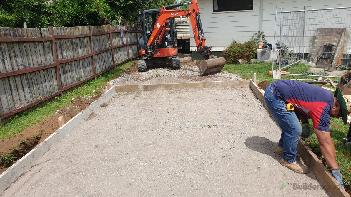 Sigle Garage Foundation Before