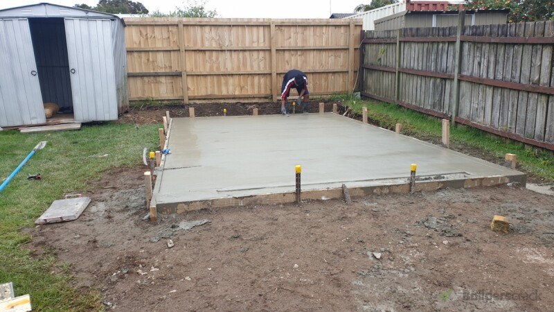 Single Garage Foundation After