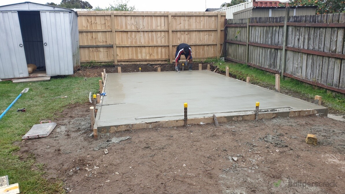 Single Garage Foundation After