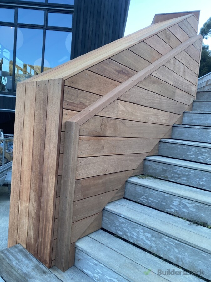 Fully redesigned and rebuilt stairway wall