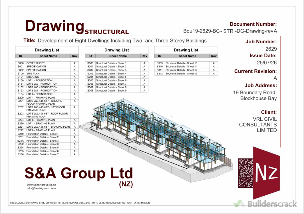Structural design of 3 Storey 11 units