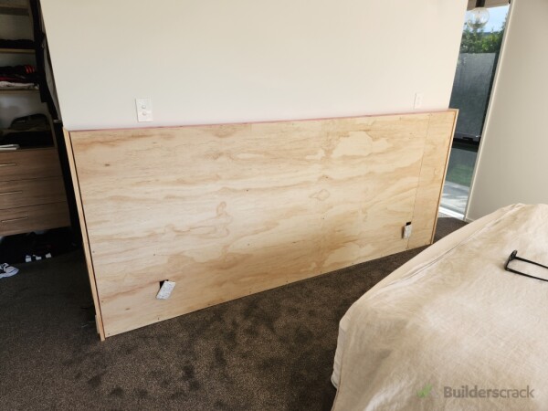 plywood on