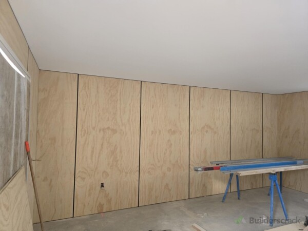 one wall done
