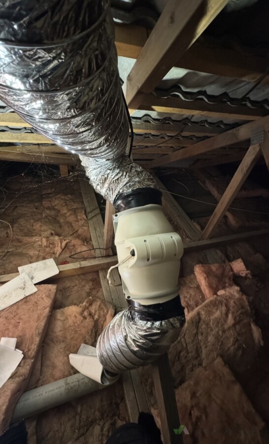Inline extractor fan replaced