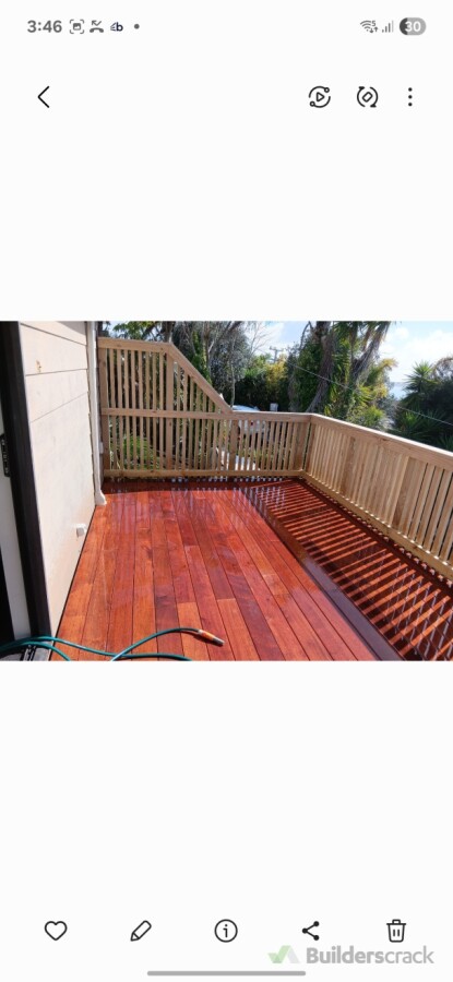 Hardwood Decking  and Railing