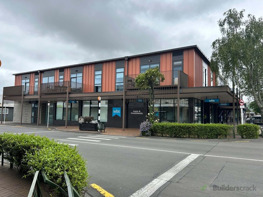 New apartment block with commercial space below