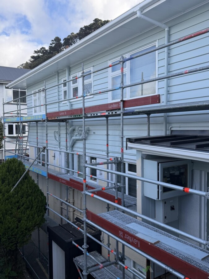 Exterior painting in Thordon, Wellington