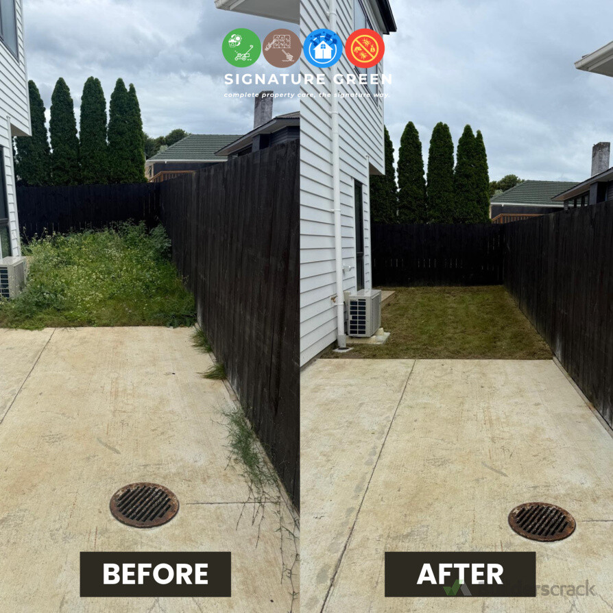 Lawn and outdoor area restored with clean edging