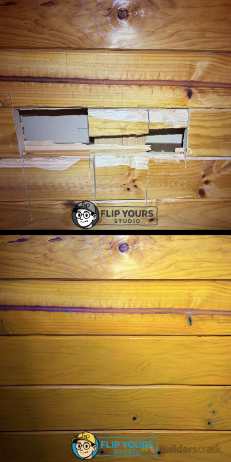 Lockwood repair with colour matching
