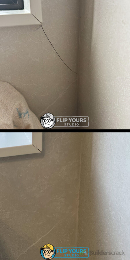 Tile crack repair with colour matching
