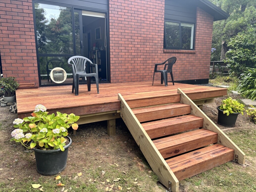 Kwila deck and stairs