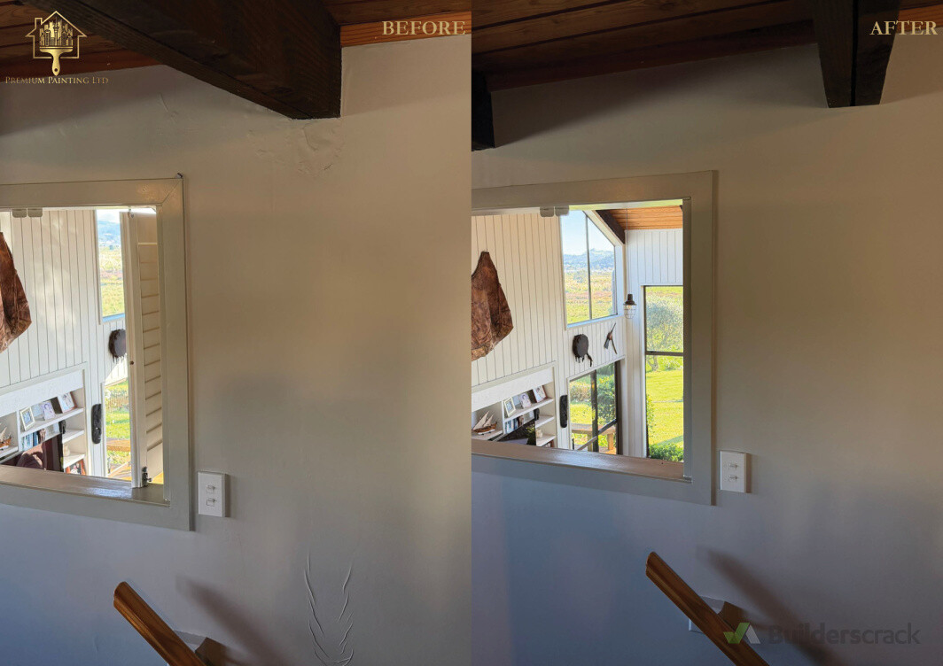 Water Damage Repair Before and After