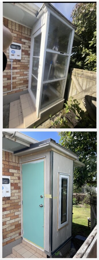 Solid back entrance improvement.