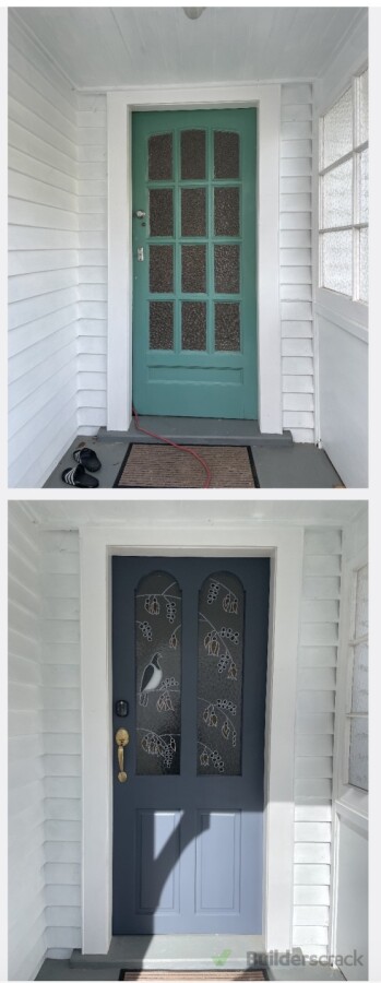 Beautiful new entrance door.