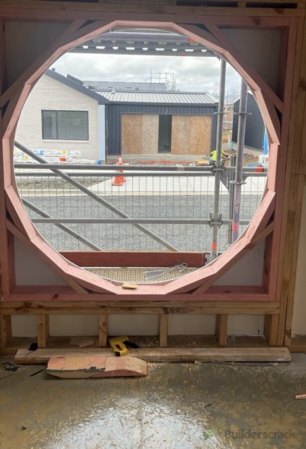Framing for circular lounge window