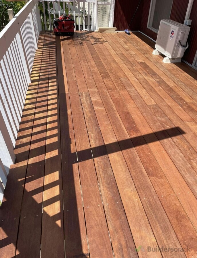 Pick up & re frame and lay decking