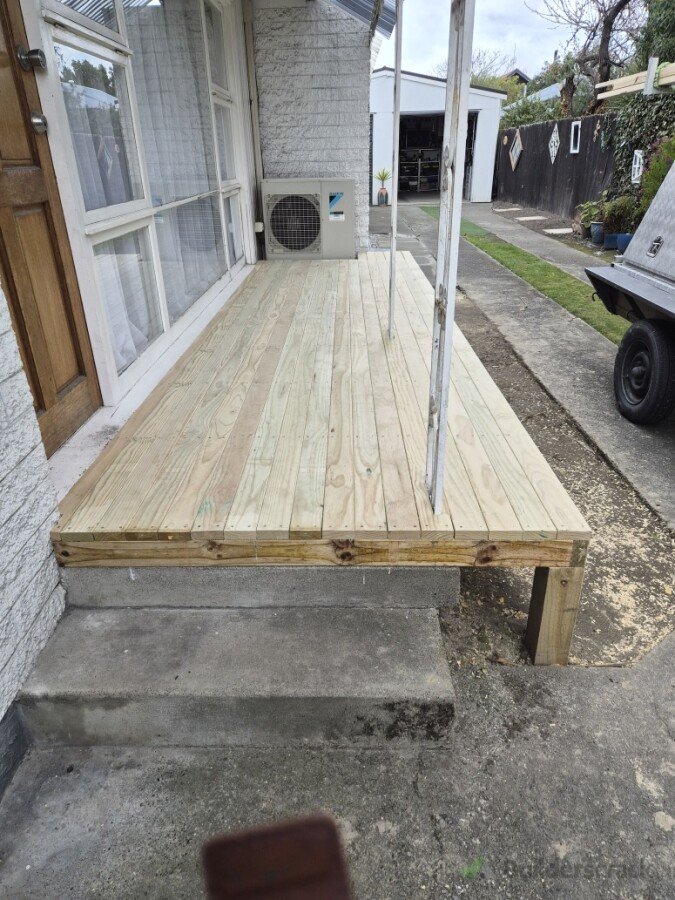 New front deck over concrete